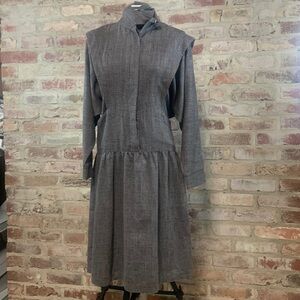 Vintage popi pinafore worker modest prairie dress vintage size 7 or medium